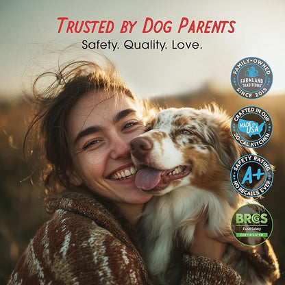 Farmland Traditions Dogs Love Chicken Jerky Dog Treats, Premium Two-Ingredient Dog Jerky with USA-Raised Chicken & No Antibiotics Ever, 3 Pound (Pack of 1) Bag.