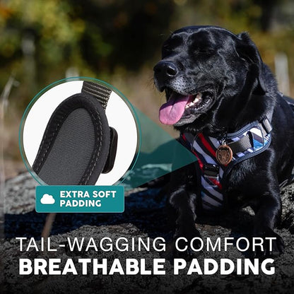 Embark Adventure XL Dog Harness – No-Pull, Reflective Trim, Military-Grade Nylon, Dual Leash Clips, Gel-Lined Handle for Extra Large Dogs