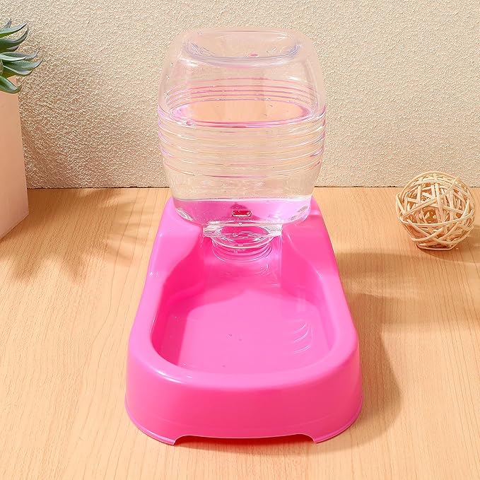 Dog Water Feeder Auto Dog Feeder Pet Food Dispenser Pet Drinking Tool Water Bottle Puppy Puppy Stuff Cat Bowl Supplies Pink Cat Food
