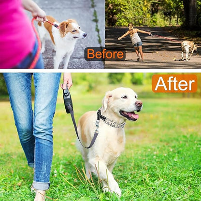 Prong Collar for Dogs Adjustable No Pull Dog Choke Pinch Training Collar with Comfortable Rubber Tip for Small Medium Large Dogs (Small, Black)