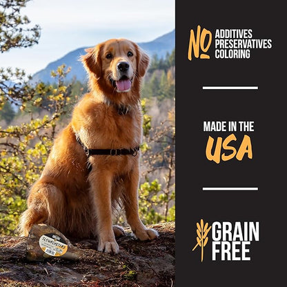 Grillerz Bronto Bone, 1 Count, Rawhide Free, All Natural Treat for All Breeds, High Protein, Long Lasting, Easy to Digest, For Adult Life Stage, Dog Chew for Healthy Teeth