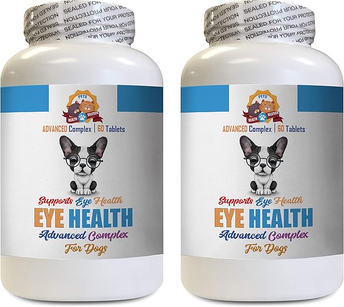 Dog Eye Solution - Dog Eye Health Solution - Supports Vision - Advanced Complex - Dog Cranberry - 120 Tablets (2 Bottles)