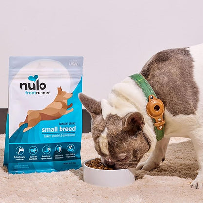 Nulo Frontrunner Dry Dog Food Small Breed - High-Protein Turkey, Whitefish & Quinoa Recipe, Natural Puppy & Adult Dog Food, Small Sized Kibble with Probiotics, Taurine, Omega 3, 5lb Bag