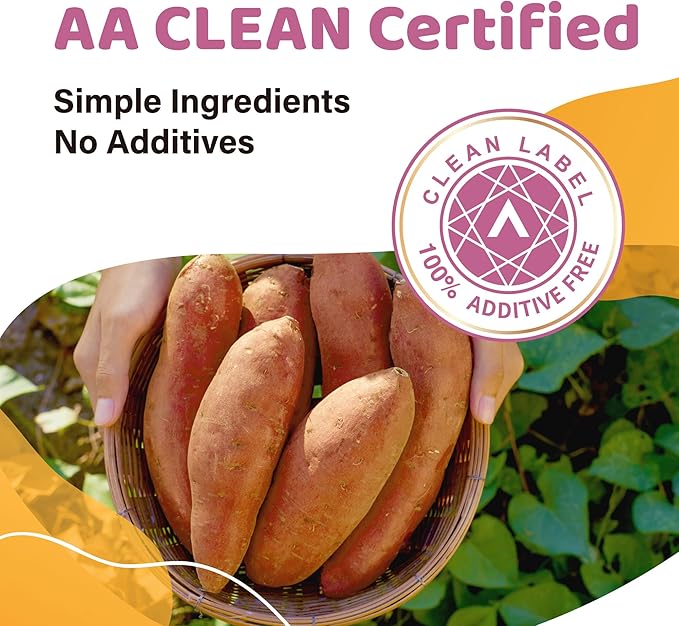 iPaw Sweet Potato Sticks, Single Ingredient Dog Treats for Vegetarian, All Natural Human Grade Puppy Chew, Rawhide Alternative, Hypoallergenic, Easy to Digest
