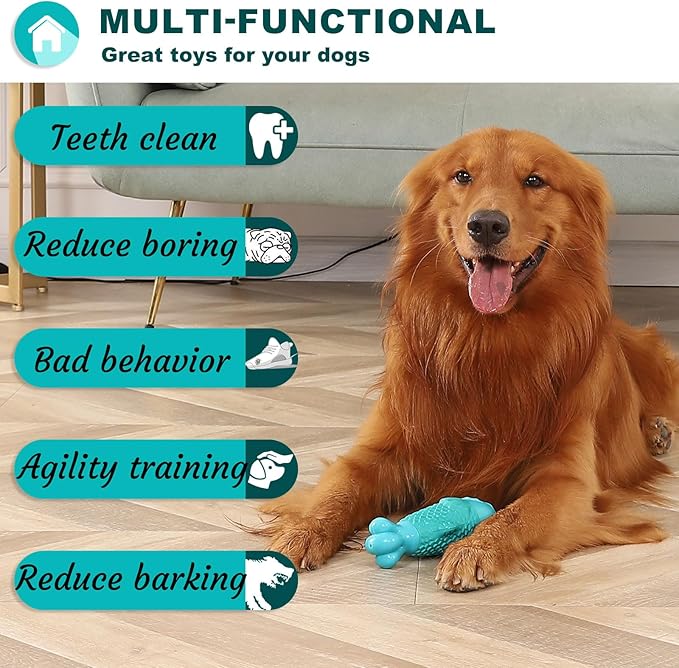 BoYoYo Dog Products Chew Toys, Squeaky Indestructible Dog Toys for Aggressive Chewers, Pet Supplies, Super Chewer, Heavy Duty