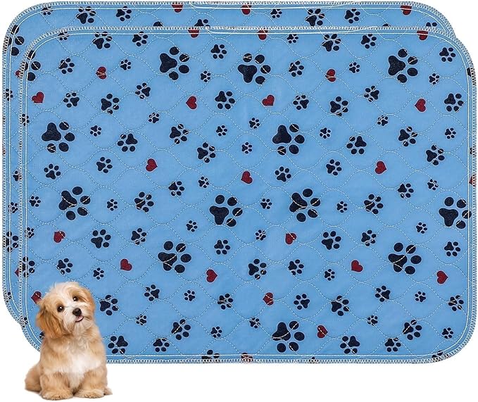 Washable Pee Pads for Dogs,2 Pack Extra Large 36"x72" Super Absorbent Reusable Puppy Pads,Non-Slip 100% Waterproof Dog Pee Pad,Pet Training Pads for Couch, Crate,Potty Training,Floor