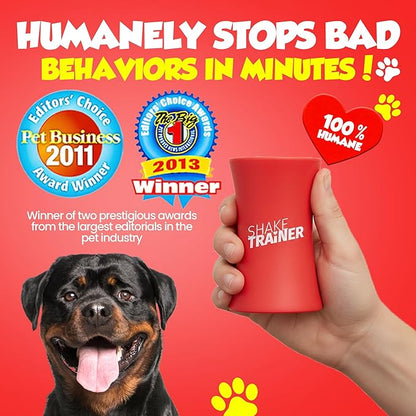 ShakeTrainer - The Original Humane Dog Training Kit with Instructional Video, Dog Training & Behavior Kit for Barking, Jumping & All Bad Habits Without Shocking or Spraying, Easy to Use, Made in USA