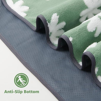 LOOBANI Washable Puppy Pads: Waterproof Reusable Pee Pads for Dogs, Non-Slip and Leak-Proof Dog Pee Mat, Absorbent Dog Training Pads for Puppy Playpen, Crate, Potty Training (18"x24", 4 Packs)