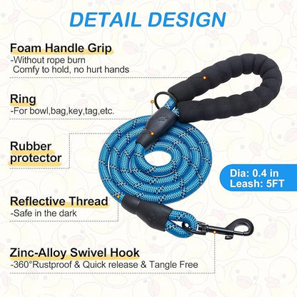 BEAUTYZOO Step in Dog Harness and Leash Set,Reflective Dog Harness No Pull No Choke Puppy Harness for Small Medium Large Dogs Cats,Soft Padded Mesh Vest Harnesses for Girl and Boy Pets,Duck Blue M