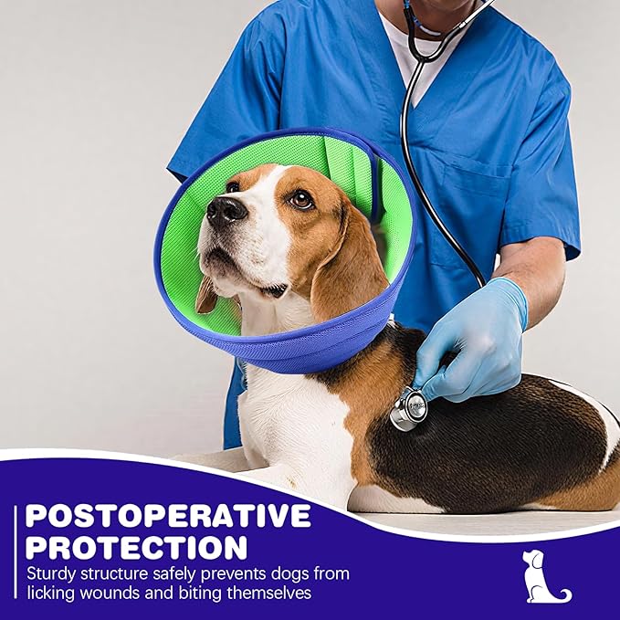 Soft Dog Cone Collar Alternative, Comfortable Cones for Large Dogs to Stop Licking After Surgery, Comfy Elizabethan Collars, Neuter Recovery Ecollars of Shame Alternatives