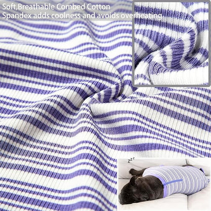 Recovery Suit for Dogs,Dog Cone Alternative Zipper Surgery Suit Female Spay,Soft Dog Surgery Suit for Anti Licking,Breathable Surgical Suit for Dogs Female Spay