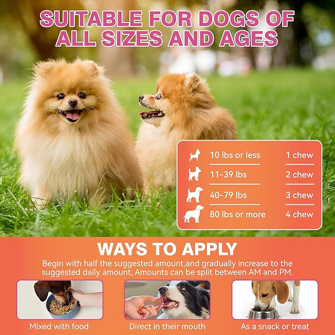 Dog Urinary Tract Supplement & Natural UTI Medicine Cranberry & D-Mannose -Kidney+Bladder Support - Best Prevention Incontinence & Bladder Stones-Cranberry Supplement - 150 Chews