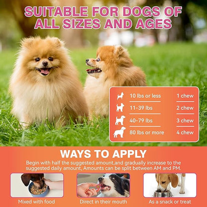 Dog Urinary Tract Supplement & Natural UTI Medicine Cranberry & D-Mannose -Kidney+Bladder Support - Best Prevention Incontinence & Bladder Stones-Cranberry Supplement - 150 Chews