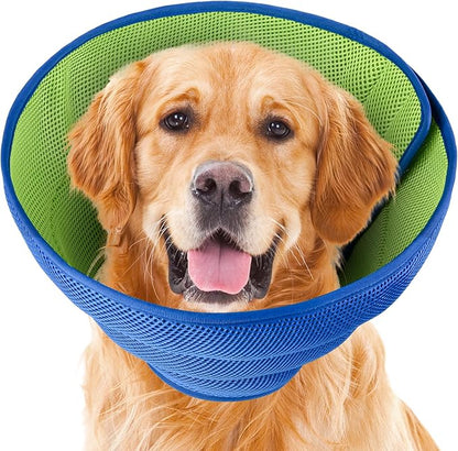 Soothing Recovery Cone for Dogs & Cats, Soft Anti-Lick Collar for Post-Surgery Protection, Comfortable Elizabethan Cone Alternative for Spay Neuter Recovery, Adjustable Design (XL)