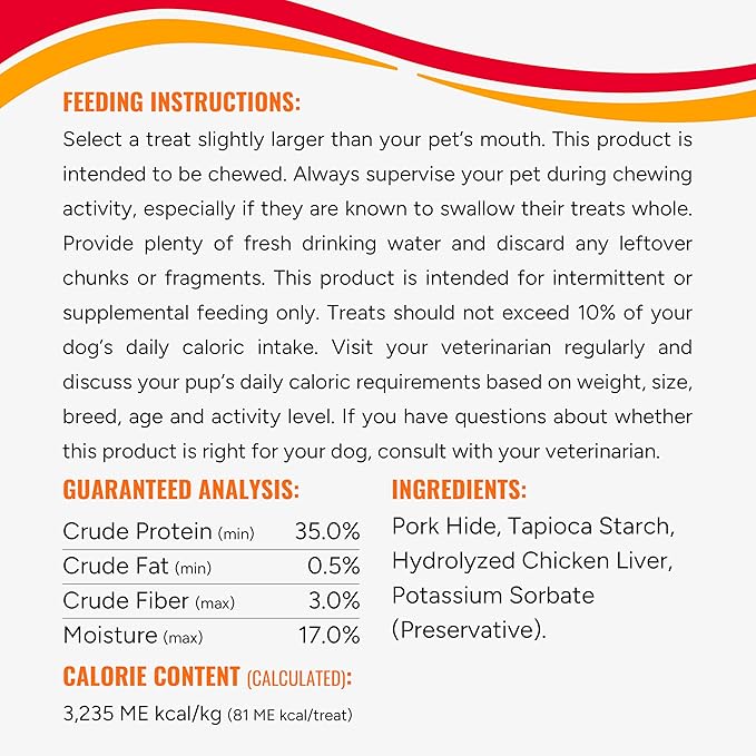Good 'N' Fun Rawhide Twists, Chicken Liver Recipe, 6-Count