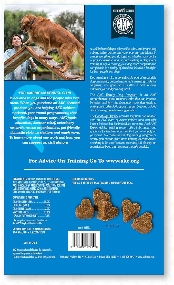 American Kennel Club Lil Champs Soft & Moist Training Treats, Turkey Flavor, All Breed Sizes, 12 Ounces