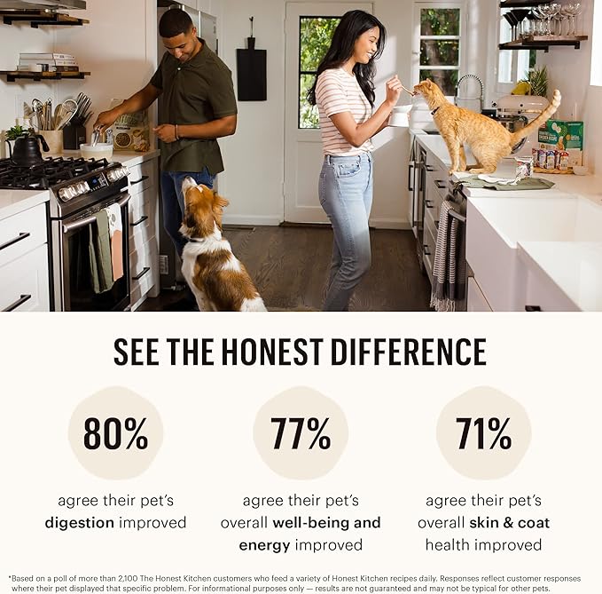 The Honest Kitchen Whole Food Clusters Grain Free Turkey Dry Dog Food, 1 lb Trial Pouch (Pack of 2)