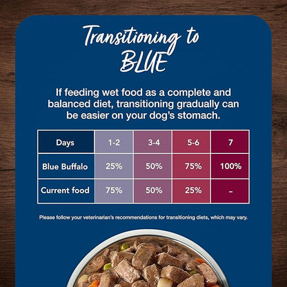 Blue Buffalo Blue's Stew Grain Free Natural Adult Wet Dog Food, Hunter's Stew 12.5 oz cans (Pack of 12)