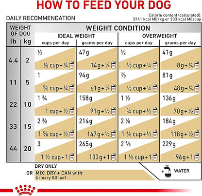 Royal Canin Veterinary Diet Canine Urinary SO Adult Dry Dog Food, 6.6 lb Bag