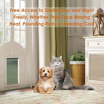 MIAOTONG Dog Door Replacement Flaps with Screw, Small Doggie Door Replacement Flaps Compatible with PetSafe Freedom PAC11-11037, Flexible and Durable, 8 7/8'' × 5 1/8'', for Small Dog and Cat