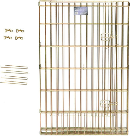 MidWest Homes for Pets 24-Inch Exercise Pen, for Indoor and Outdoor Use, 16 Sq Feet of Play, Single Door Folding Dog Pen, with Large Door Opening & Secure Latch, Easy to Set Up, Foldable Dog Playpen