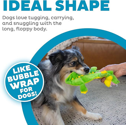 Outward Hound Squeaker Matz Plush Gator Dog Toy, Small