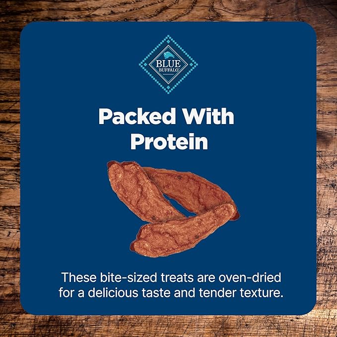 Blue Buffalo Nudges Jerky Bites Dog Treats, Made in The USA with Natural Ingredients, Bite-Sized Pieces, Chicken, 5-oz Bag (Pack of 2)