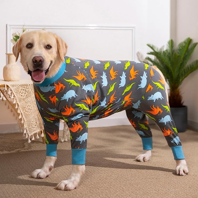 Dog Surgery Recovery Suit Onesies for Large Dogs Spayed Recovery Suit Cone Alternative After Surgery Abdominal Wounds Protector Dog Bodysuit for Medium Large Dogs Pajamas