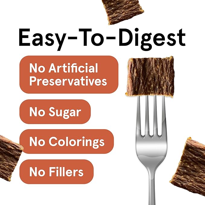 TRMC Real Meat Dog Treats - Three 12oz Bag of Bite-Sized Air-Dried Venison Jerky for Dogs - Grain-Free Jerky Dog Treats Made up of 95% Free-Range, Grass Fed Venison - All-Natural Dog Treats