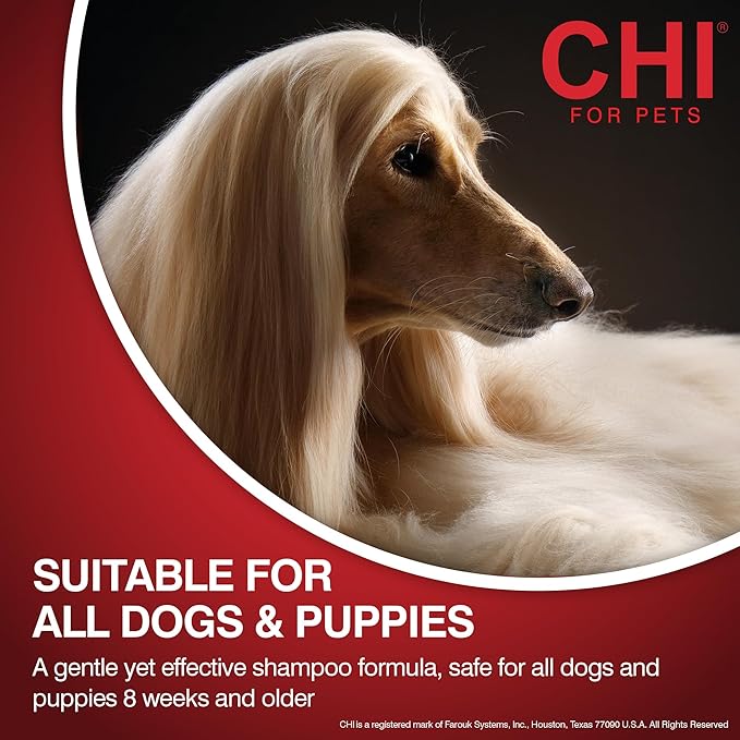 CHI for Dogs Detangling Finishing Spray, Leave-In Dog Grooming Mist to Help Release Tangles & Knots, Light Conditioning Shine Finish, Sulfate & Paraben Free, Made in the USA, 10 Fl Oz