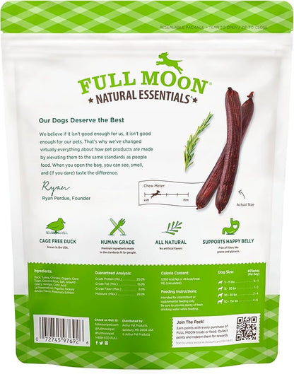 Full Moon All Natural Human Grade Dog Treats,Essential Duck Savory Sticks 22.0 oz,(Pack of 2)