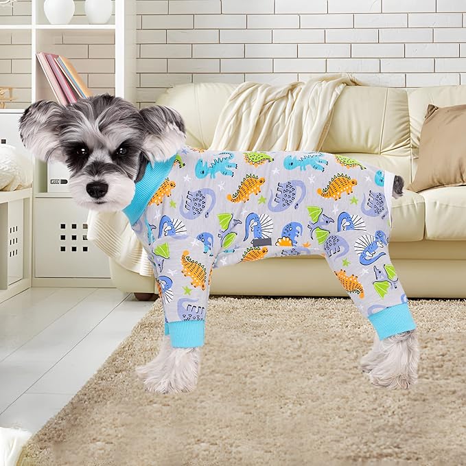 Dog Surgery Recovery Suit, Dog Onesie for Surgery Female Male Dogs, Dogs Pajamas Long Sleeve, Small Dogs Onesie, Abdominal Wound Bandages Surgical Suit, Cat Recovery Suit for Shedding Skin Disease