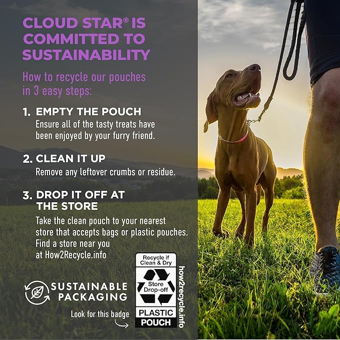 Cloud Star Tricky Trainers Soft & Chewy Dog Treats, Liver, 5 oz. Pouch