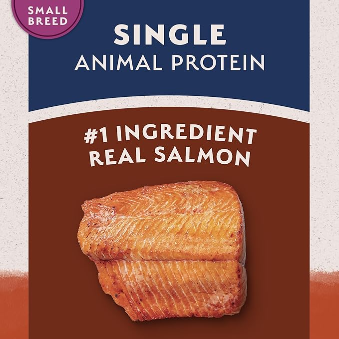 Natural Balance Limited Ingredient Grain Free Salmon & Sweet Potato Dry Dog Food for Small Breed Adults, Sensitive Stomach, 12 lb