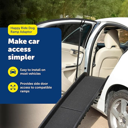 PetSafe Happy Ride Dog Ramp Adaptor - Secure Side Door Entry Support - Portable Ramp Adapter for Cars SUVs & Trucks - Convenient Pet Entry Support - Durable Ramp Connector