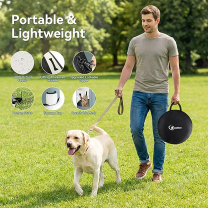 Dog Playpen,Cat Pet Puppy Pen,Portable Playpens for Dogs Indoor Outdoor Travel Camping Use,Foldable Dog Kennel Tent Crate for Rabbit Small Animals with Carrying Case (Grey, Large)