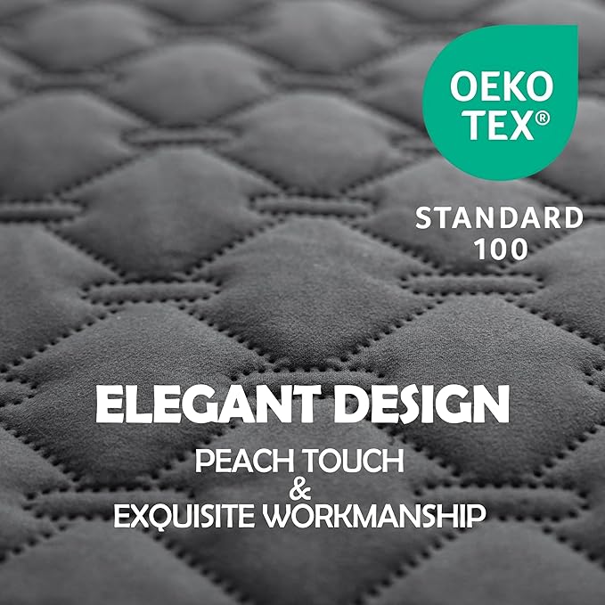 gogobunny 3X Stronger Waterproof Pet Blanket, Scratch Proof Furniture Protector for Dogs Cats, Reversible Cover 30x30 Inch, Dark Grey