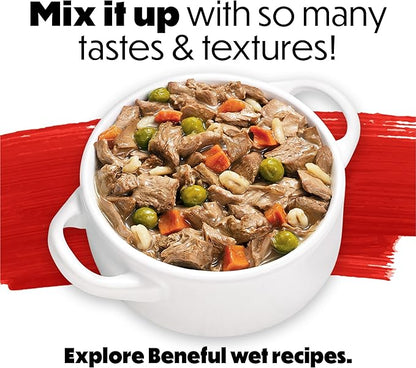 Beneful Purina Originals with Farm-Raised Beef Natural Dog Food Dry Recipe with Added Vitamins, Minerals and Nutrients - 3.5 lb. Bags, (Pack of 8)