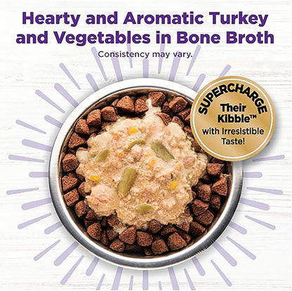 Wellness Bowl Boosters Hearty Topper Wet Dog Food for Small, Medium, and Large Breeds, Grain Free, Natural, Turkey and Sweet Potatoes Recipe, 5.5 oz, Pack of 12