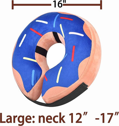 Inflatable Dog Cone Collar After Surgery, Soft Dog Neck Donut Collar, Blow up Donut E-Collar for Small Medium Large Dogs and Cats, Dogs Recovery Cone Alternative