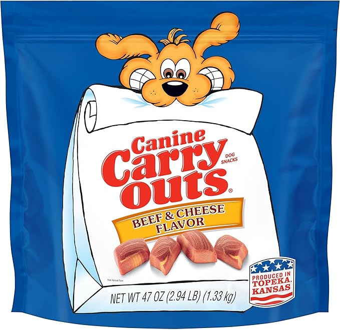 Canine Carry Outs Beef & Cheese Flavor Dog Treats, 47oz