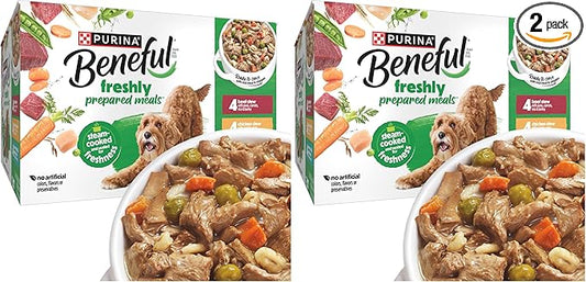 Beneful Purina Wet Dog Food, Gravy, Stew | Variety Pack | 10 oz. Tubs | 12 Count | Pack of 2