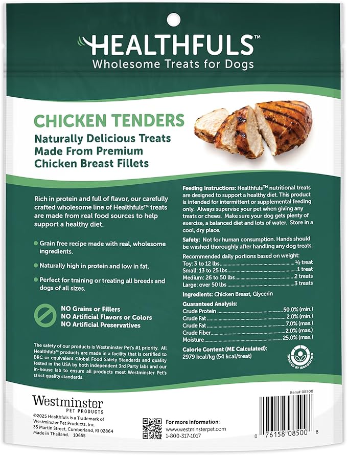 Healthfuls Chicken Tenders Dog Treats, 11oz