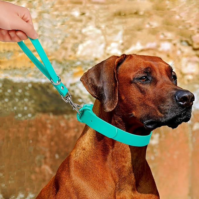 Short Dog Leash - 9 Inch Dogs Lead Grab Tab Heavy Duty Waterproof PVC Dog Training Traffic Leashes for Safety Control Behavior Correction Hiking Backup & All Breeds(Violet, 9'')