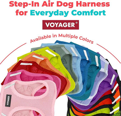 Best Pet Supplies Voyager Step-in Air Harness - All Weather Mesh, Reflective, No Pull Harness for Dogs, Cats - Secure with Hook & Loop Fastener, Buckle, Double D-Rings - Khaki, XL
