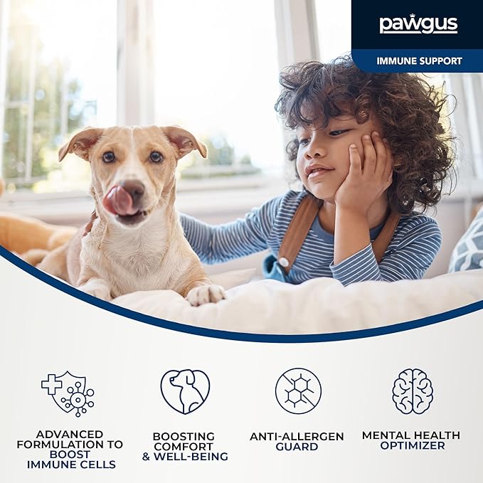 Immune Health Support for Dogs Canine 30 Sachets - Yeast Production Support, Dog Allergy Itch Relief, Skin Allergy Relief, Seasonal Allergy, Daily Vitamins, Fast Recovery -