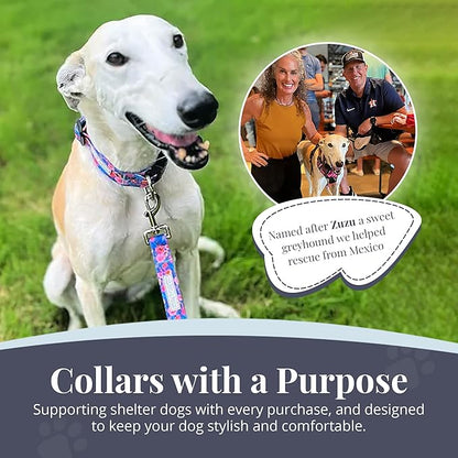 Lucky Love Dog - Adjustable Dog Collar and Leash Set with Easy Click Buckle for Small Dogs, Durable, & Comfortable Collar for Male & Female Dogs, Puppies & Adult Dogs - Zuzu, XS