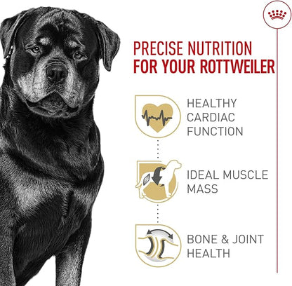 Royal Canin Breed Health Nutrition Rottweiler Adult Dry Dog Food, 30 lb Bag