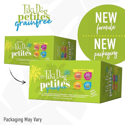 Tiki Dog Petites Grain Free, Variety Pack, Nutrient Dense Meat, Wet Dog Food for Small Breed Dogs and All Life Stages, 3 oz. Cans, Pack of 10