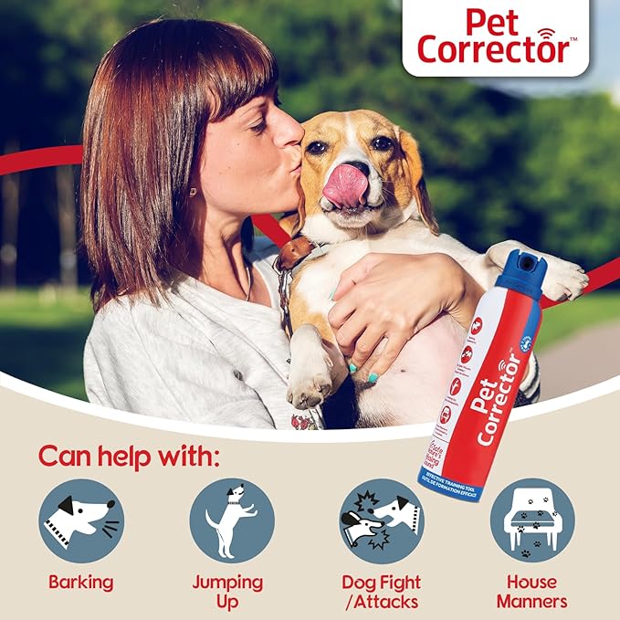 PET CORRECTOR Dog Trainer, 50ml. 4 Pack- Stops Barking, Jumping Up, Place Avoidance, Food Stealing, Dog Fights & Attacks. Help stop unwanted dog behaviour. Easy to use, safe, humane and effective.